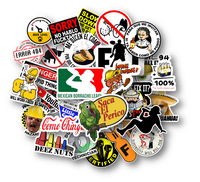 30 Mexican Themed Parody Hard Hat Sticker Pack –  3mm Vinyl Stickers, All-Season, Dishwasher Safe, Perfect for Hard Hats, T...