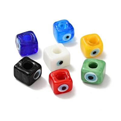 Handmade Evil Eye Lampwork European Beads