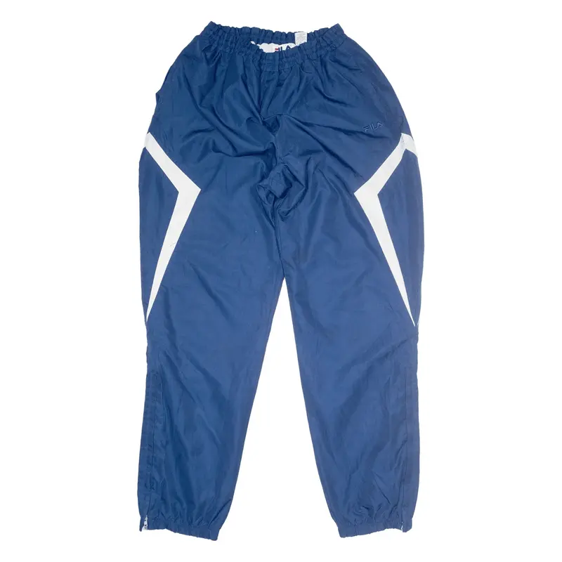 FILA Track Pants Blue Tapered Mens L W27 L32