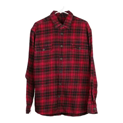 Unbranded Checked Flannel Shirt - Large Red Cotton