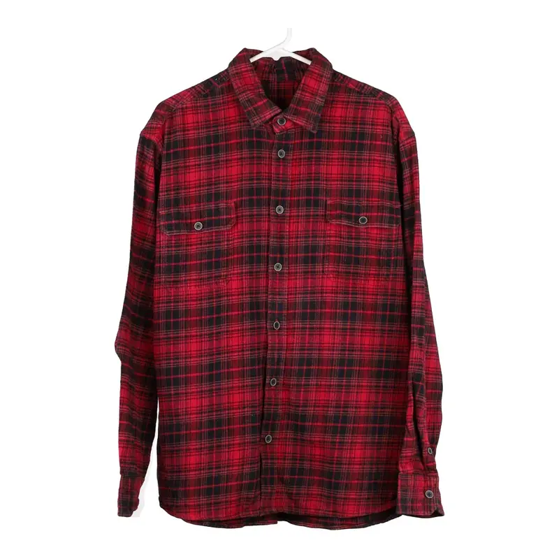 Unbranded Checked Flannel Shirt - Large Red Cotton