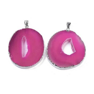 Natural Agate Big Pendants
