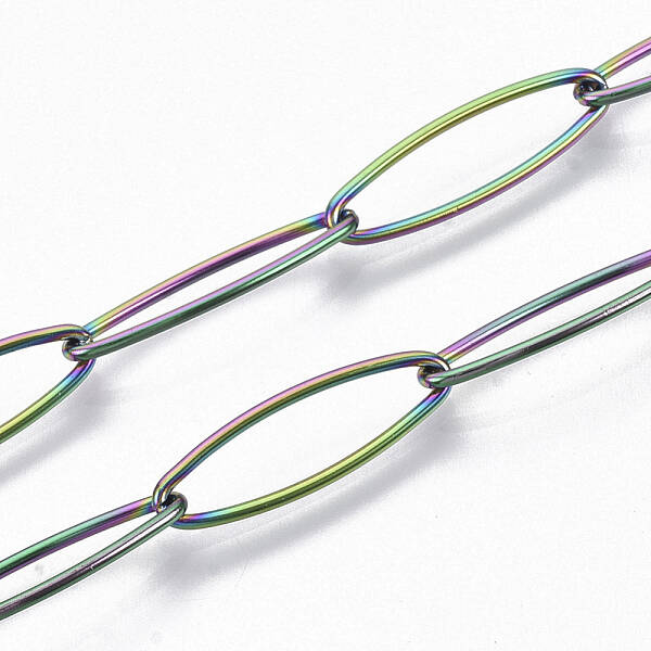 Ion Plating(IP) 304 Stainless Steel Paperclip Chains