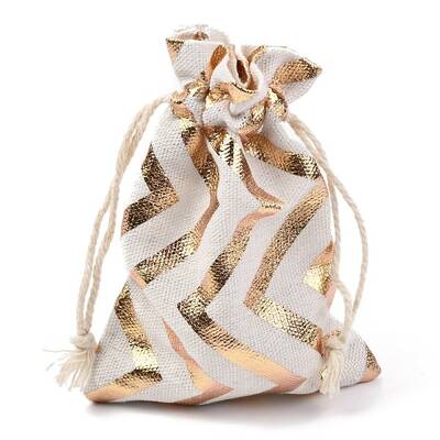 Christmas Theme Cotton Fabric Cloth Bag