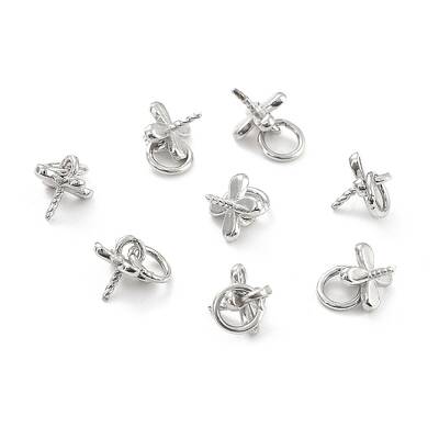 Rhodium Plated 925 Sterling Silver Peg Bails