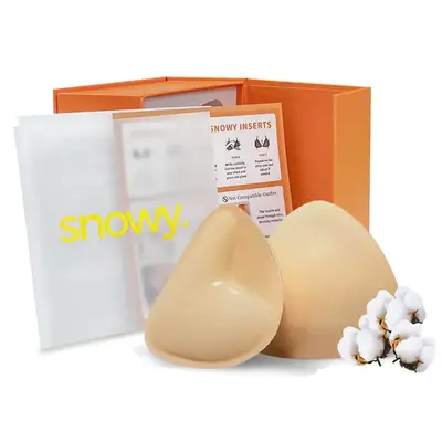 Snowy Sticky Push Up Inserts - Instant Boost Double-Sided Adhesive Bra Cup for Women Supports Up to 2 Cup Sizes Fitted Essent...