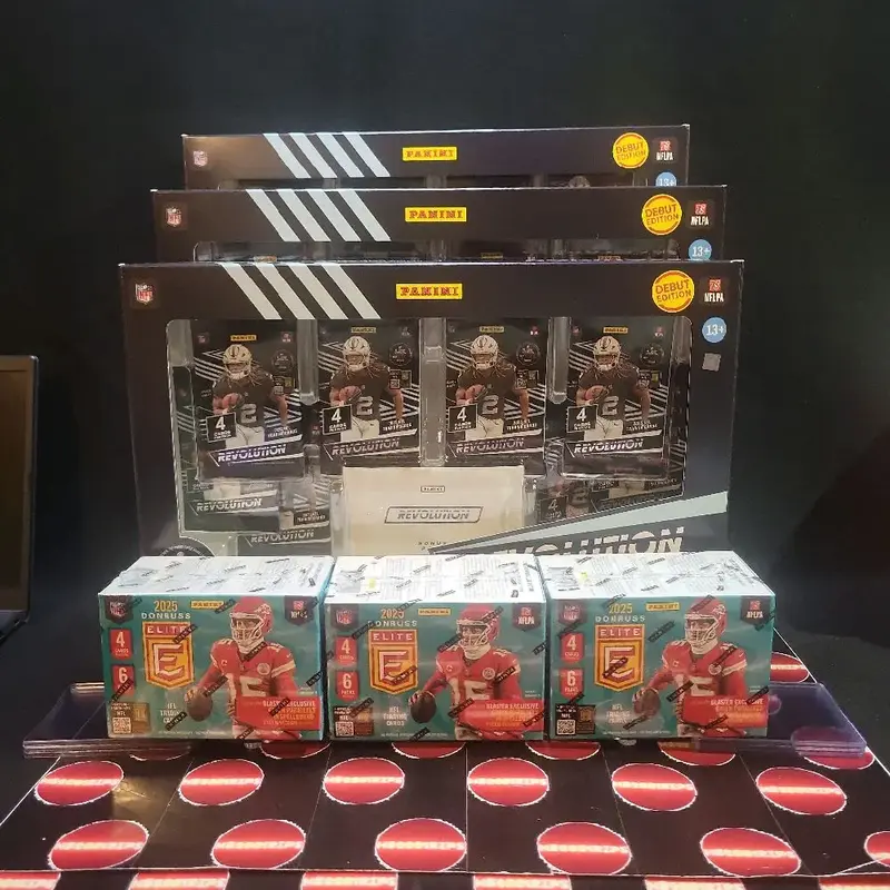 Panini HB2001RIPS Break #38   20 2025 Donruss holiday tins and 5 Prizm Hangers.  Sports Trading Cards