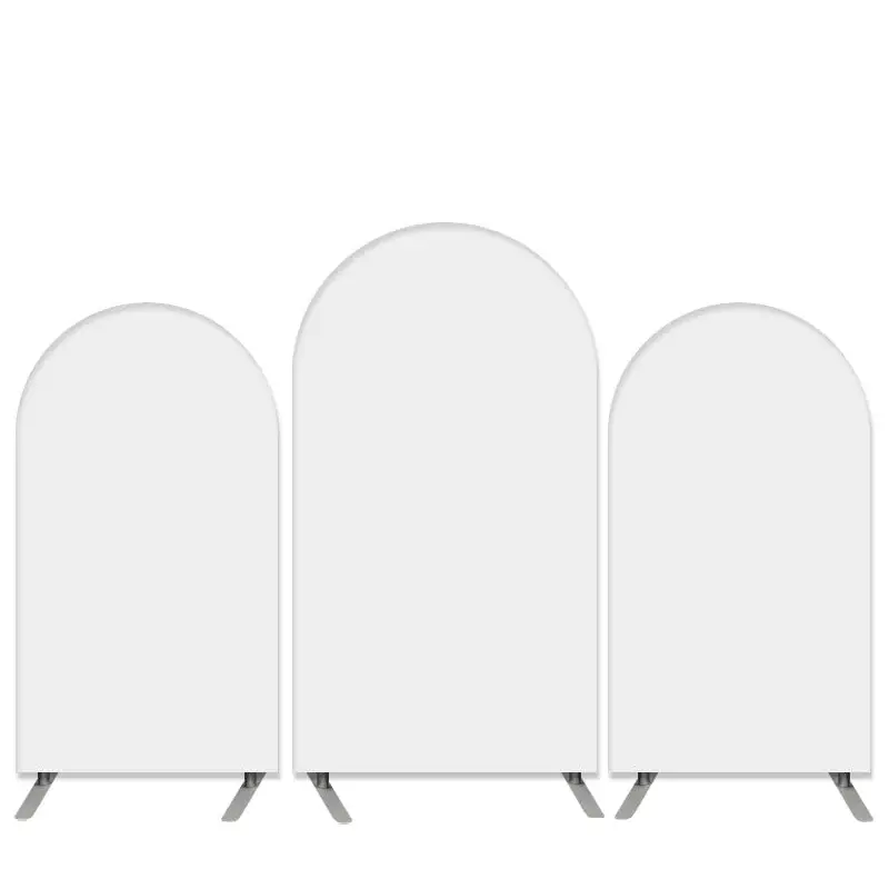 Aperturee Pure White Theme Double Sided Arch Backdrop Kit For Birthday