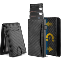 Wallets for Men,Slim Detachable Dual use Leather Slots Credit Card Holder, RFID Blocking  Pop Up Card Wallet,Mans Wallet Bloc...