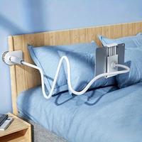 360-degree Rotating Tablet & Phone Stand, Adjustable Bedside Mount with Flexible Spiral Base, Perfect Bedside Companion for T...