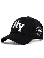 2024 Summer Letter Embroidered Black Baseball Cap, Adjustable Sun Protection Outdoor Sports Snapback Hat, Adjustable Sunscree...