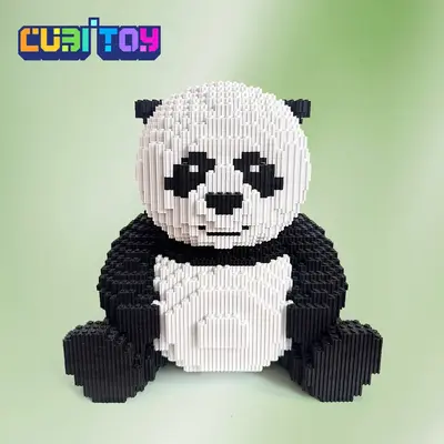 Cubi Giant Panda Series (2990PCS), miniature 3D building block model