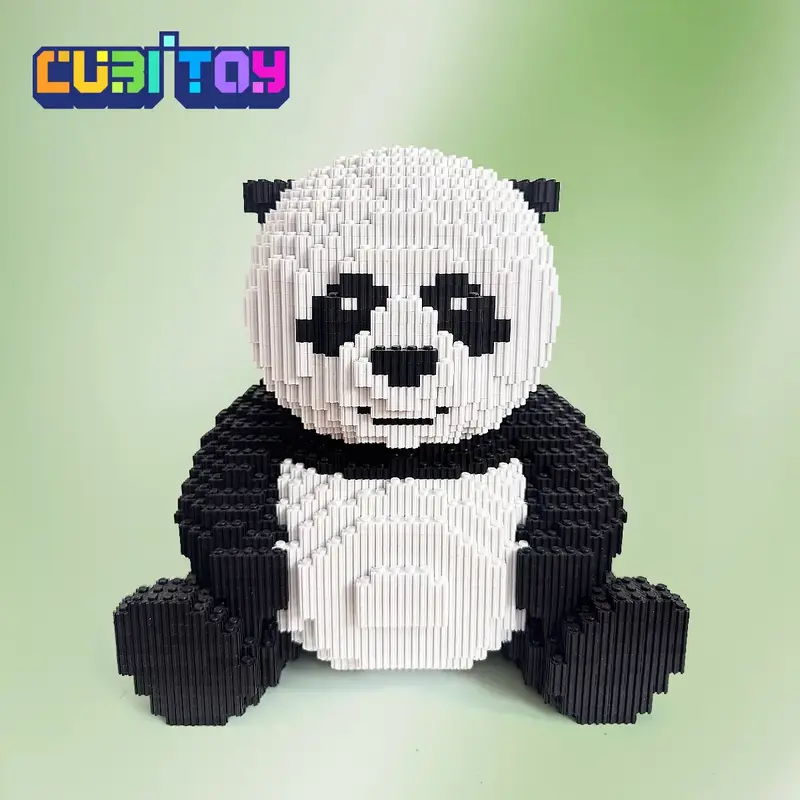 Cubi Giant Panda Series (2990PCS), miniature 3D building block model