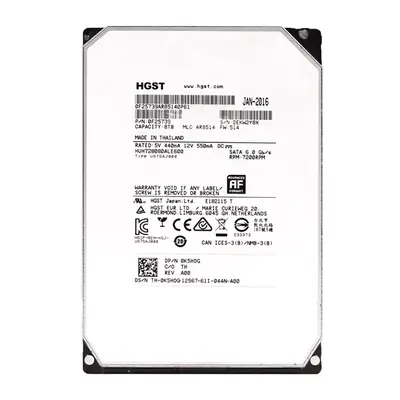 0F25739 HGST 8TB 6Gb/s SATA 7200 3.5-inch 128MB Hard Drive