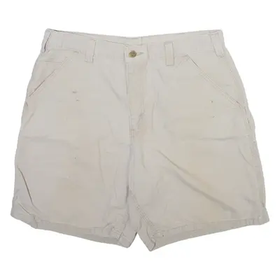 CARHARTT Carpenter Mens Workwear Shorts Beige M W34