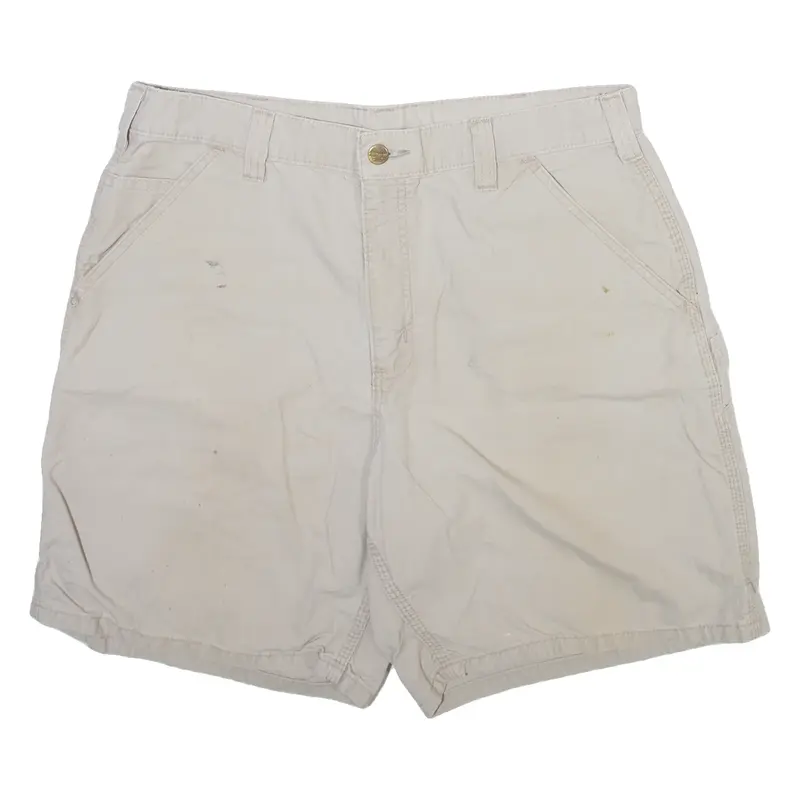 CARHARTT Carpenter Mens Workwear Shorts Beige M W34