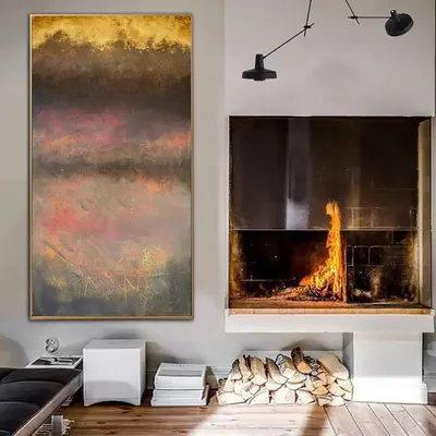 Extra Large Original Abstract Colorful Paintings On Canvas Modern Oil Painting Textured Artwork Unique Fine Art | MORNING FOG
