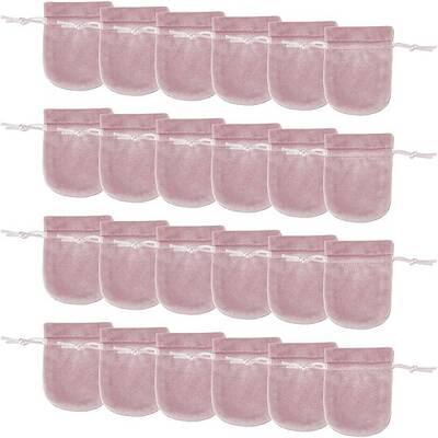 24Pcs Velvet Storage Bags