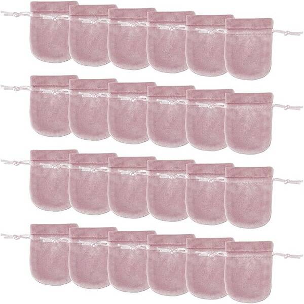 24Pcs Velvet Storage Bags