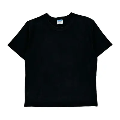 Champion T-Shirt - Medium Black Cotton