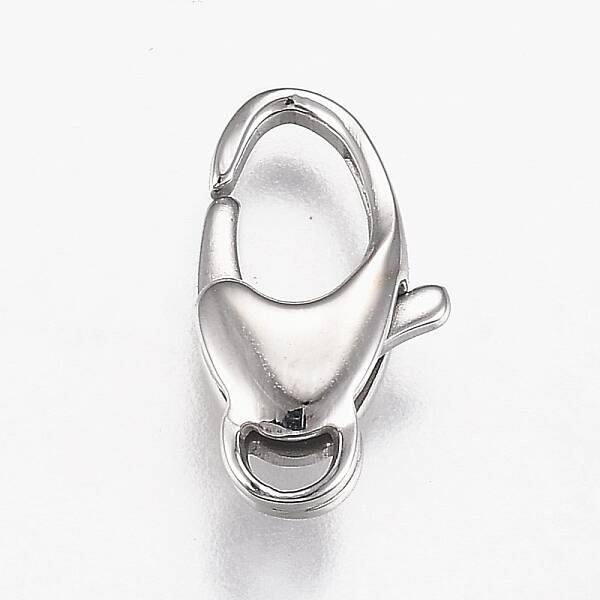 Tarnish Resistant Polished 316 Surgical Stainless Steel Lobster Claw Clasps