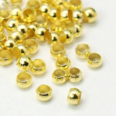 Brass Crimp Beads