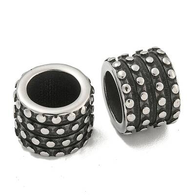 316 Surgical Stainless Steel Large Hole Beads