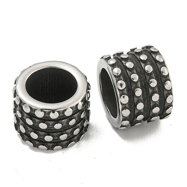 316 Surgical Stainless Steel Large Hole Beads