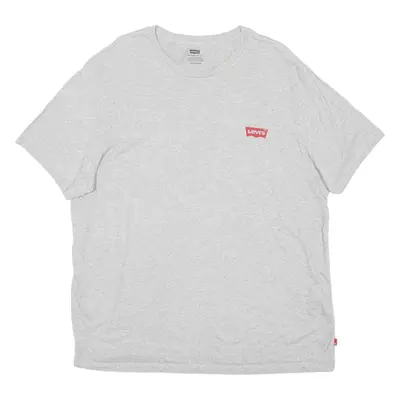 LEVI'S Mens T-Shirt Grey Crew Neck 2XL