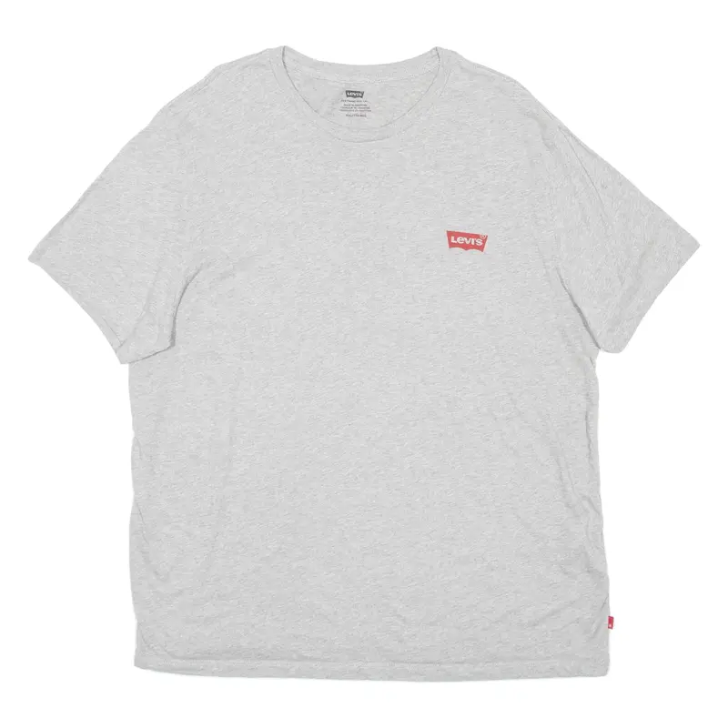 LEVI'S Mens T-Shirt Grey Crew Neck 2XL