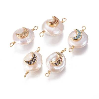 Natural Pearl Links connectors