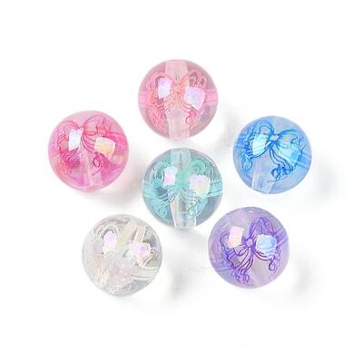 UV Plating Transparent Acrylic Beads