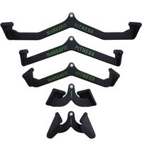 LAT Pull Down Bar for Cable Machine, LAT Pulldown Attachments, Home Gym Fitness Rowing T-bar V-bar Pulley Cable Machine Attac...