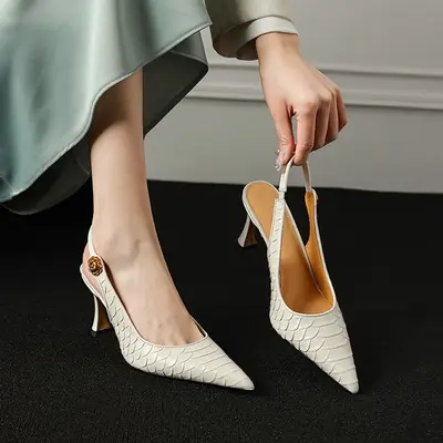 CHIKO Zurafa Pointy Toe Stiletto Slingback Shoes