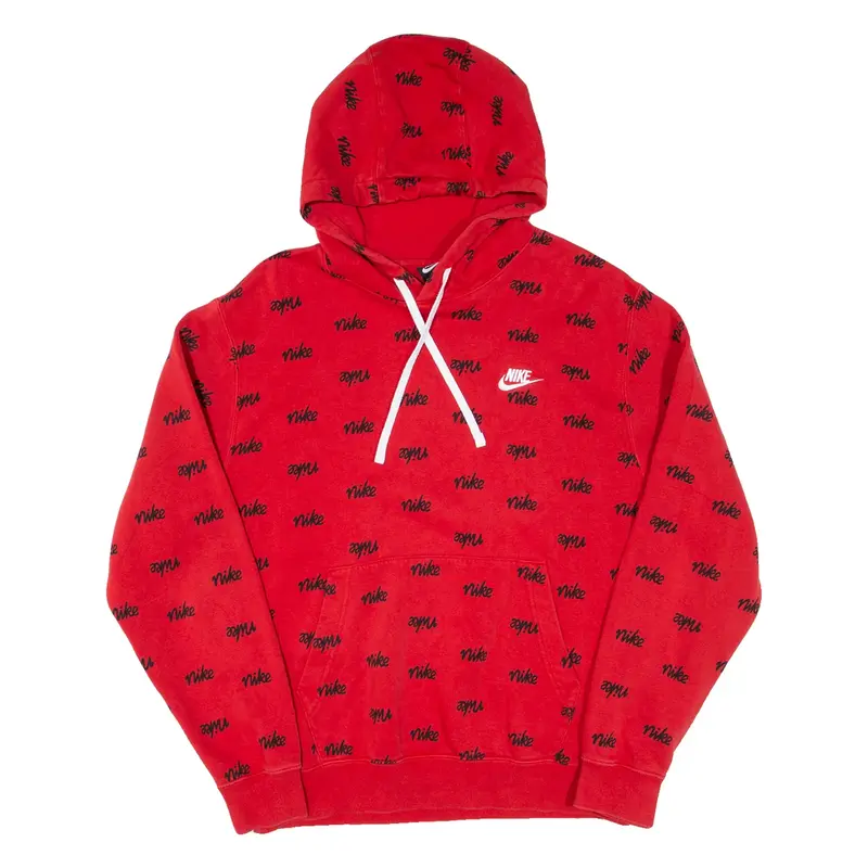 NIKE Mens Red Hoodie M