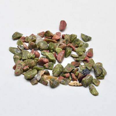 Unakite Chip Beads