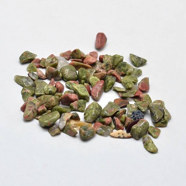 Unakite Chip Beads