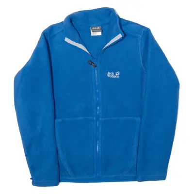 JACK WOLFSKIN Fleece Jacket Blue Mens S