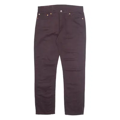 LEVI'S 511 Mens Trousers Purple Regular Tapered W33 L30