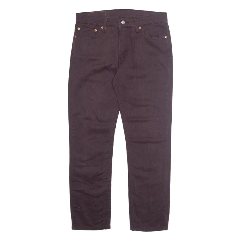 LEVI'S 511 Mens Trousers Purple Regular Tapered W33 L30
