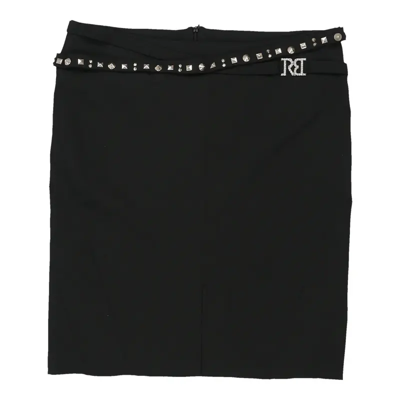 Roccobarocco Midi Skirt - 35W UK 16 Black Polyester Blend | Size: UK 16