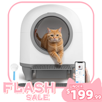【Deals for you】Warcat Smart Low-Noise Auto-Cleaning Litter Box 90L Self Cleaning Cat Litter Box APP-Controlled with 10 Sm...