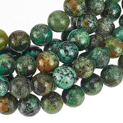 2 Strands Natural African Turquoise(Jasper) Beads Strands