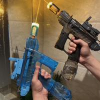 Automatic Electric Water Gun, UZI Water Gun with Light, Outdoor Beach Swimming Pool Adult Toy, Summer Toy for Teenager & Adul...