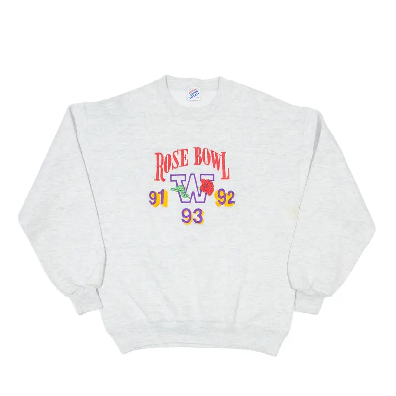 JERZEES Rose Bowl USA Sweatshirt Grey 90s Womens M