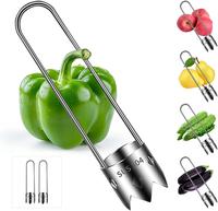 Upgraded Stainless Steel Bell Pepper Corer – Multi-Purpose Fruit & Vegetable Coring Tool for Peppers, Apples, Pears, Tomato...