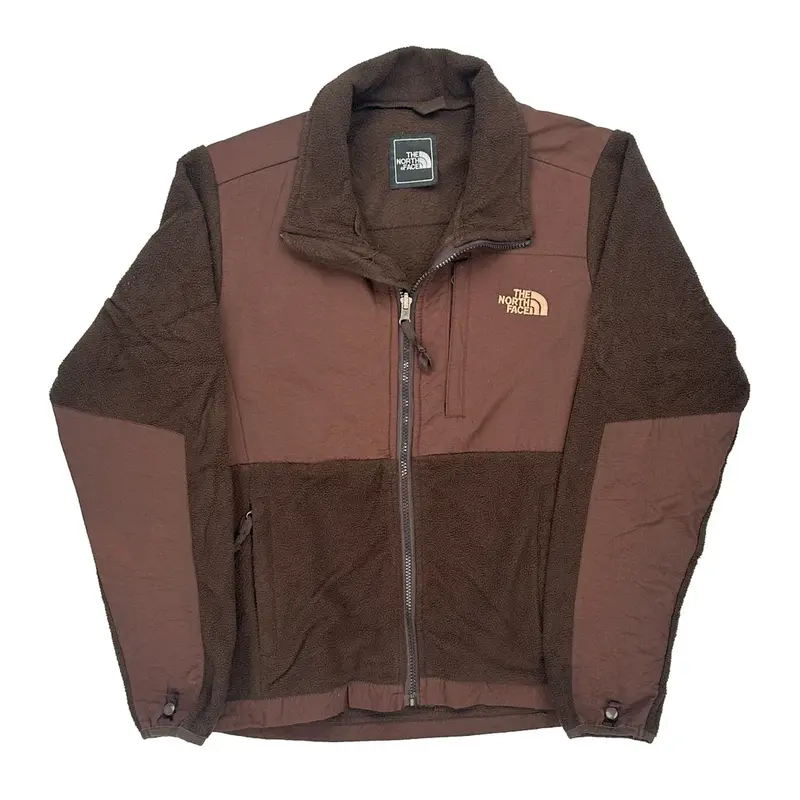 The North Face Fleece Jacket - Large Brown Polyester