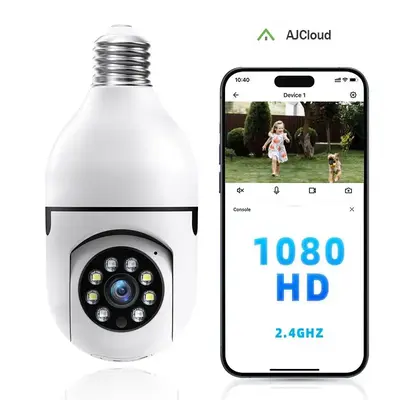 NoahTec Wireless Bulb Security Camera, 1080P HD 2.4GHz WiFi Wireless Surveillance Camera, Motion Detection, Two-Way Audio –...