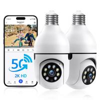 NoahTec Wireless Bulb Security Camera with 2K HD Video and Color Night Vision, 2.4/5Ghz WiFi, Motion Detection, Two-Way Audio...