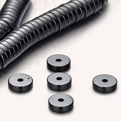 Non-magnetic Synthetic Hematite Beads Strands